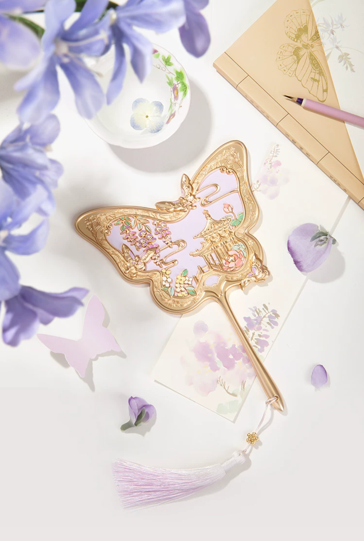Butterflies Over the Imperial Garden Mirror