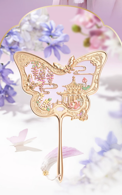 Butterflies Over the Imperial Garden Mirror