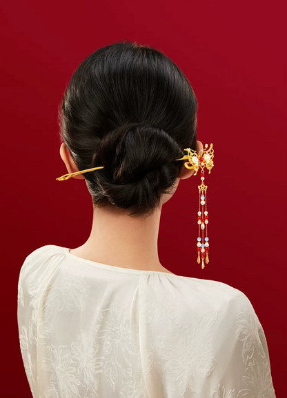 Butterfly Dance Tassel Hairpin