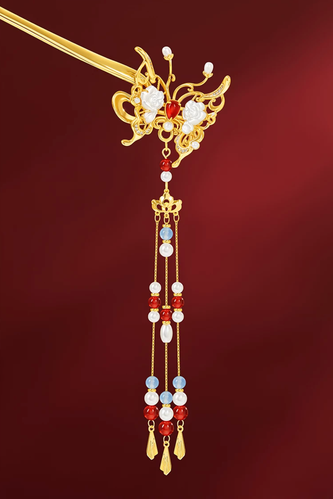 Butterfly Dance Tassel Hairpin