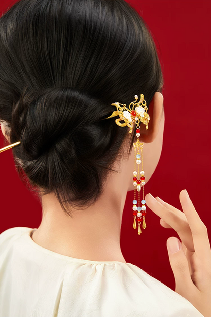 Butterfly Dance Tassel Hairpin