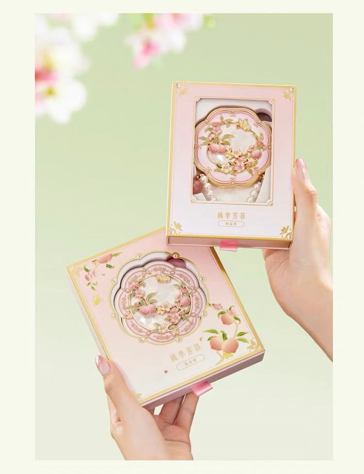 Peach and Plum in Bloom Mirror