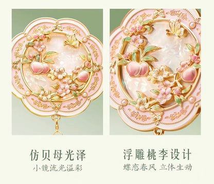 Peach and Plum in Bloom Mirror