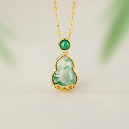 Mountain Mist African Jade Lucky Gourd Earrings