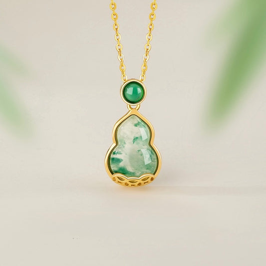 Mountain Mist African Jade Lucky Gourd Jewellery Set