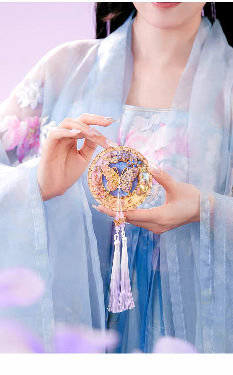 Butterfly Dream Among Flowers Mirror