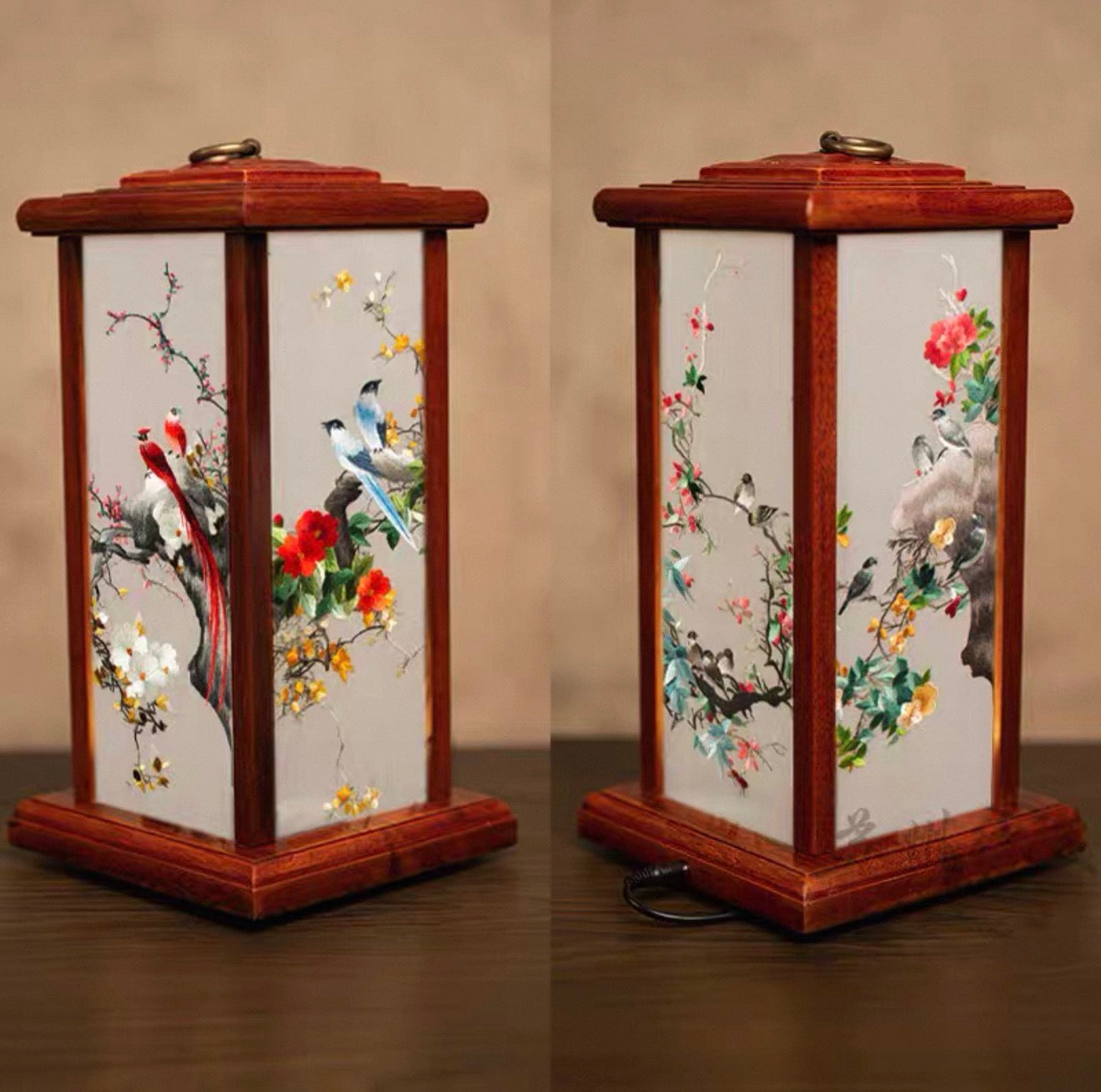 Su Embroidery Palace Silk Lamp