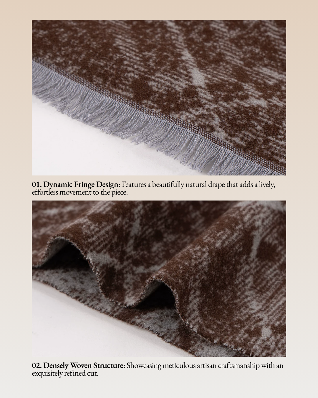 Classic Check Men's Brushed Mulberry Silk Scarf
