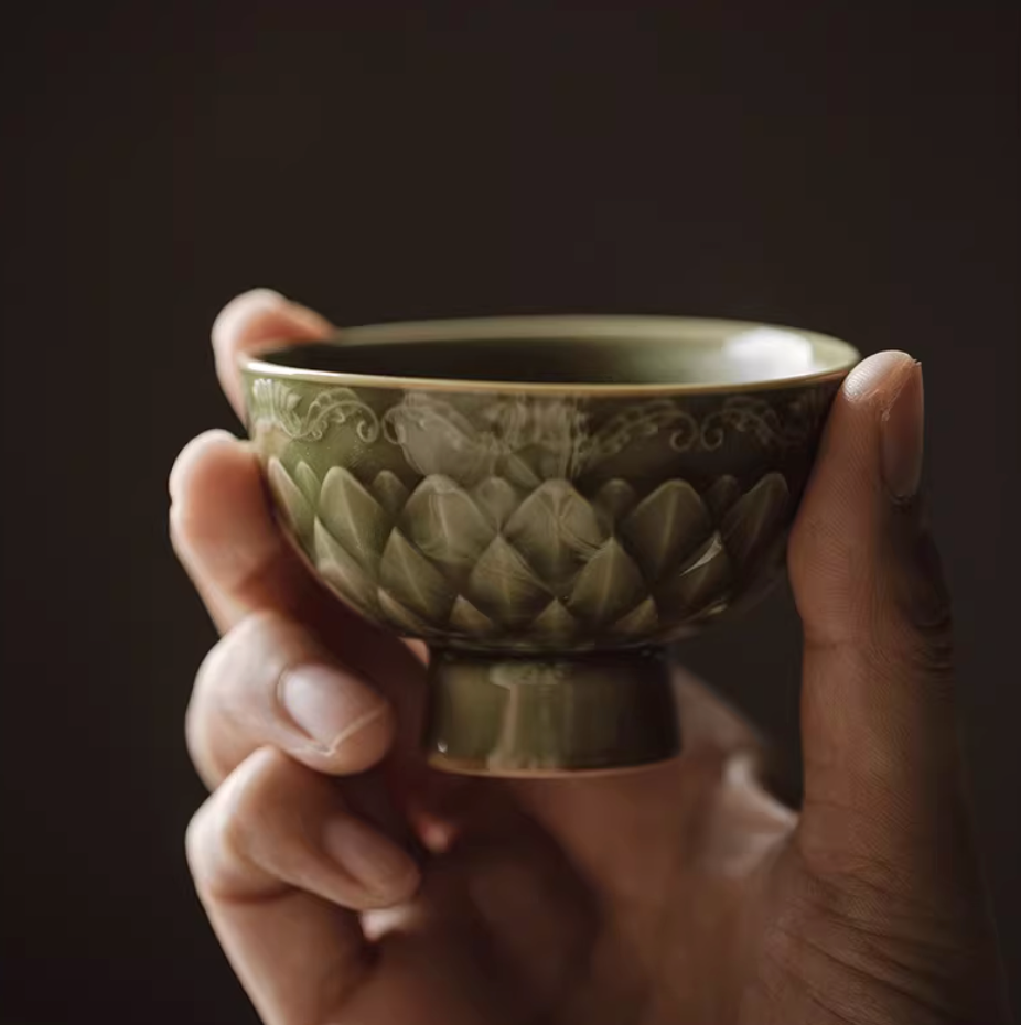 Yue Kiln Fish Scale Pattern Tea Cup