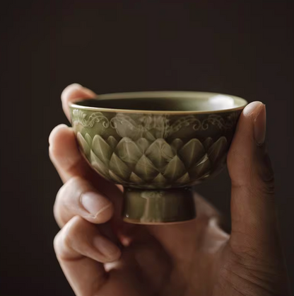 Yue Kiln Fish Scale Pattern Tea Cup