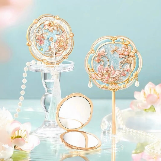 Lotus Emerging from Clear Water Mirror