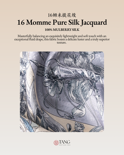 Dream Voyage Reversible Mulberry Silk Jacquard Scarf
