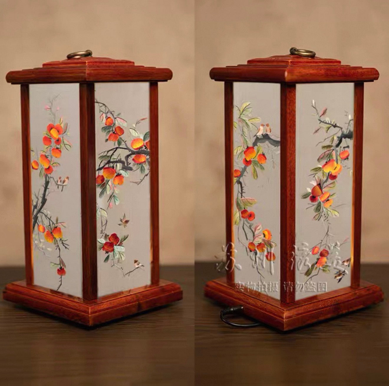 Su Embroidery Palace Silk Lamp