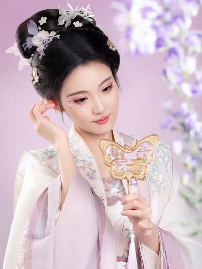 Butterflies Over the Imperial Garden Mirror