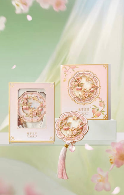 Peach and Plum in Bloom Mirror