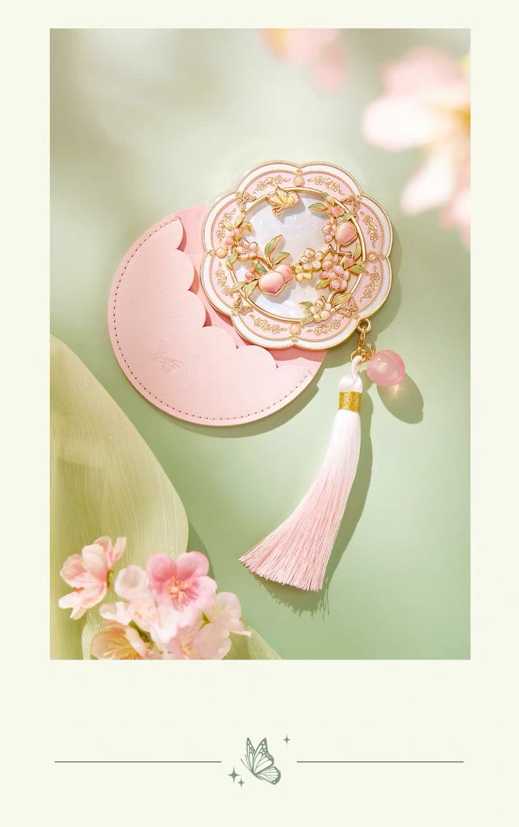 Peach and Plum in Bloom Mirror