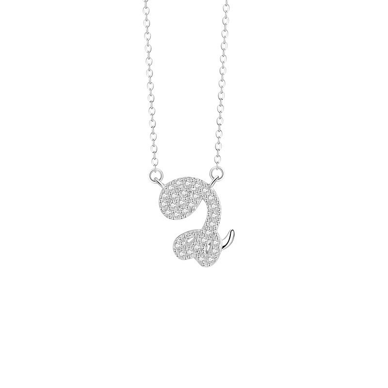 Fire Goat 2027 Zodiac Pavé Zirconia Necklace