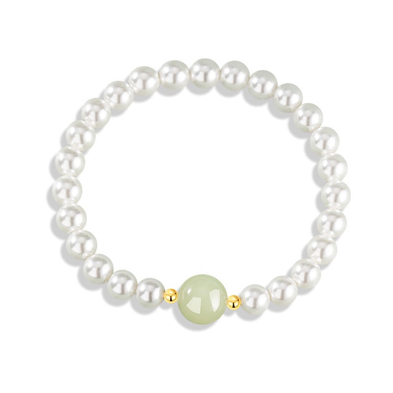 Luna Pearl Jade Jewellery Set