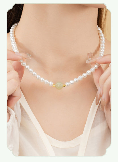 Luna Pearl Jade Jewellery Set