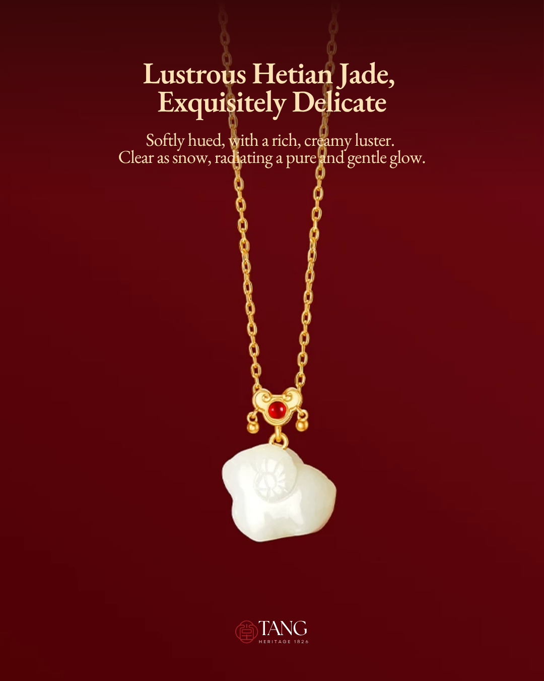 Fire Goat 2027 Auspicious Jade Goat Ruyi Jewellery Set