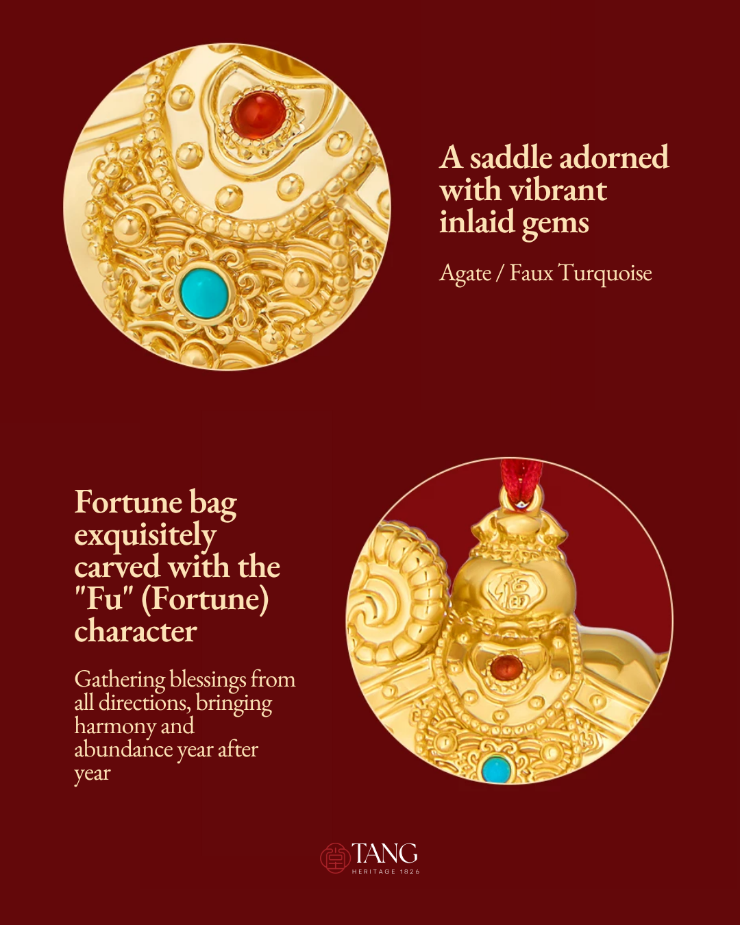 Fire Goat 2027 Fortune Bag Goat Charm