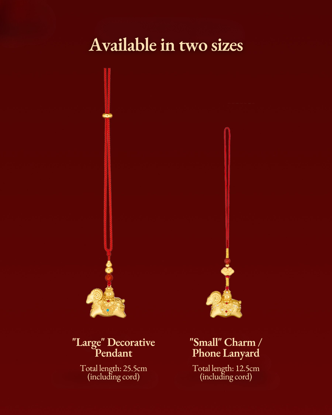 Fire Goat 2027 Fortune Bag Goat Charm