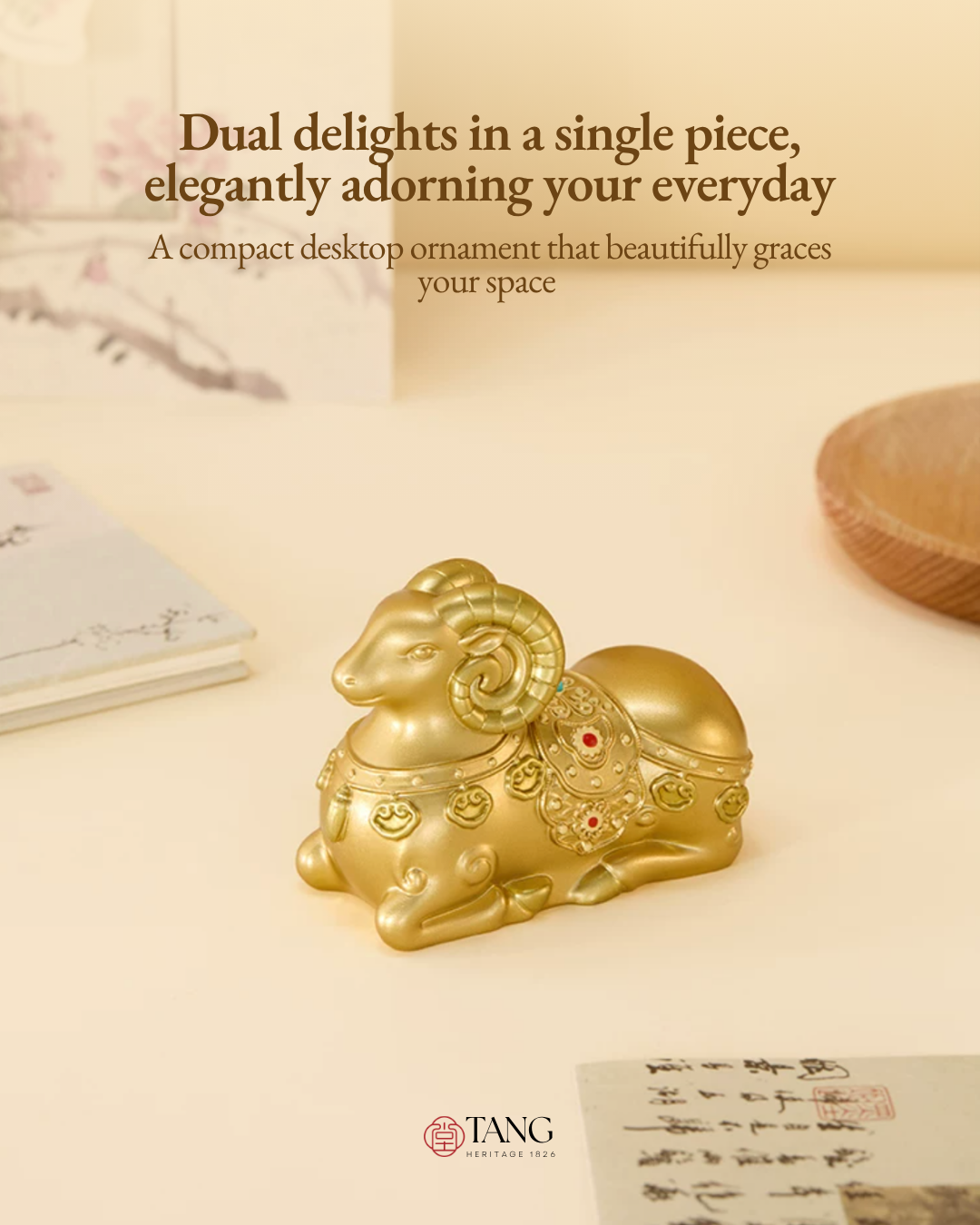 Fire Goat 2027 Fortune Goat Projection Fridge Magnet