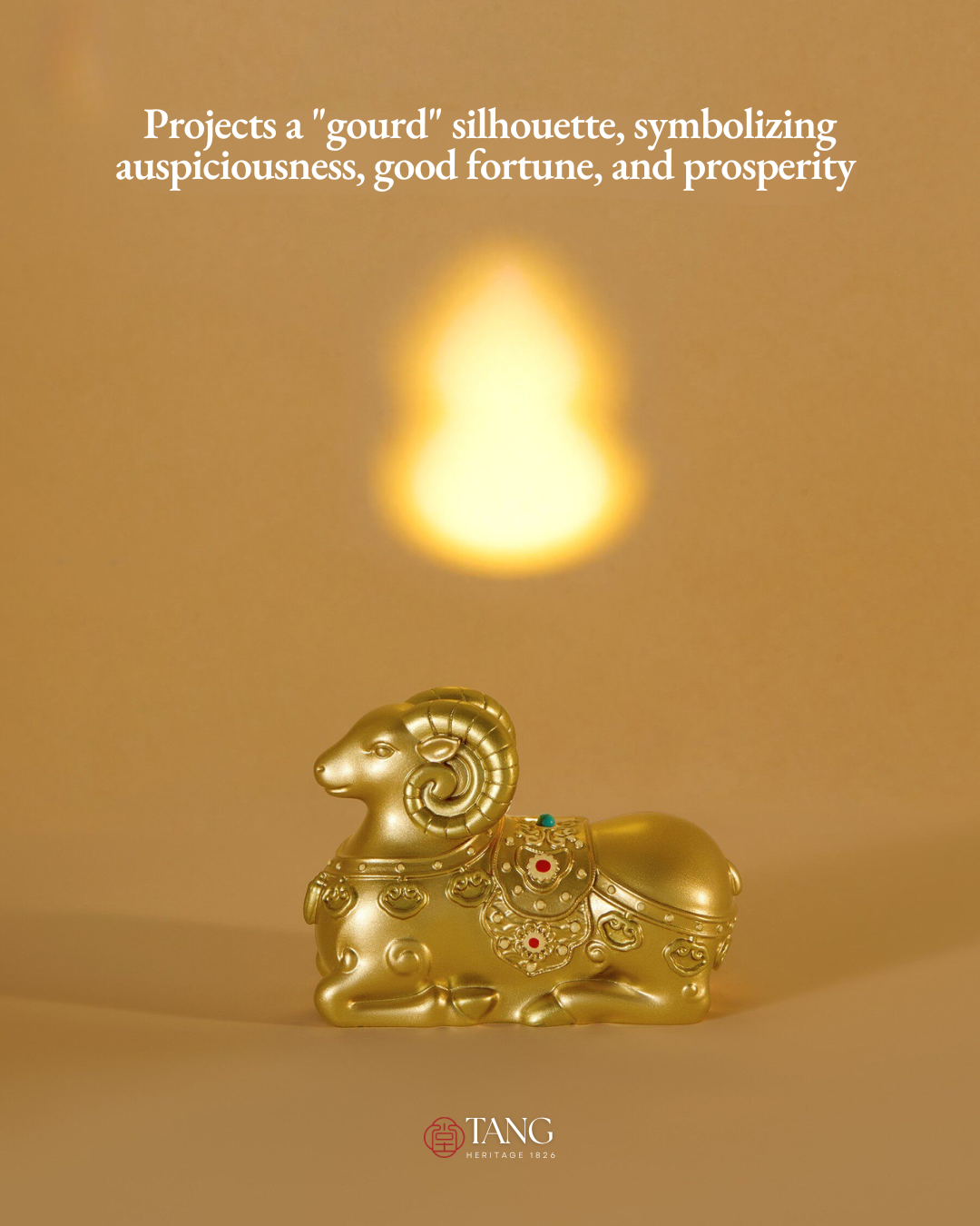 Fire Goat 2027 Fortune Goat Projection Fridge Magnet