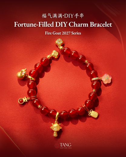 Fortune-Filled Fire Goat 2027 DIY Charm Bracelet