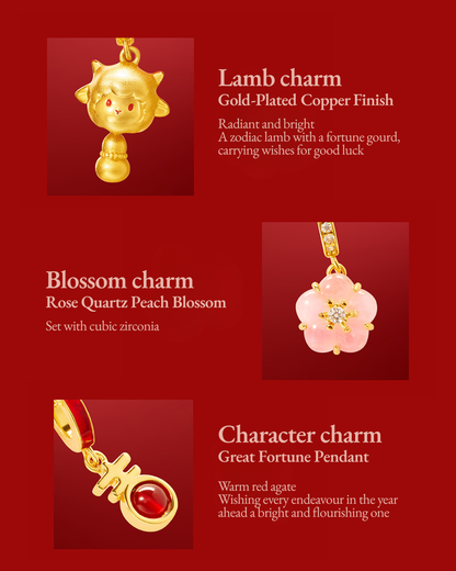 Fortune-Filled Fire Goat 2027 DIY Charm Bracelet