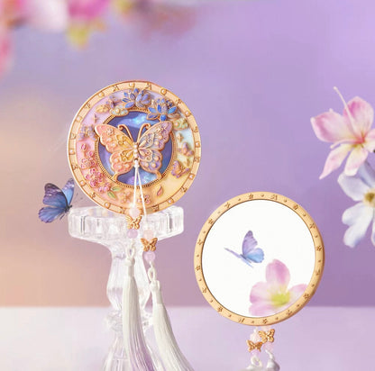 Butterfly Dream Among Flowers Mirror