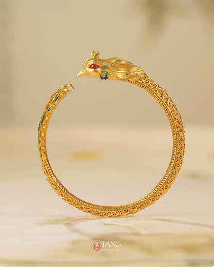 Gold Vermeil Azure Bird Bangle