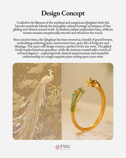 Gold Vermeil Azure Bird Bangle