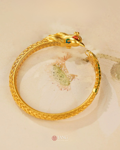 Gold Vermeil Azure Bird Bangle