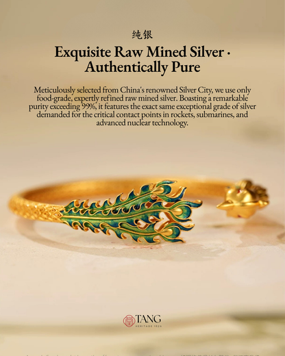 Gold Vermeil Azure Bird Bangle