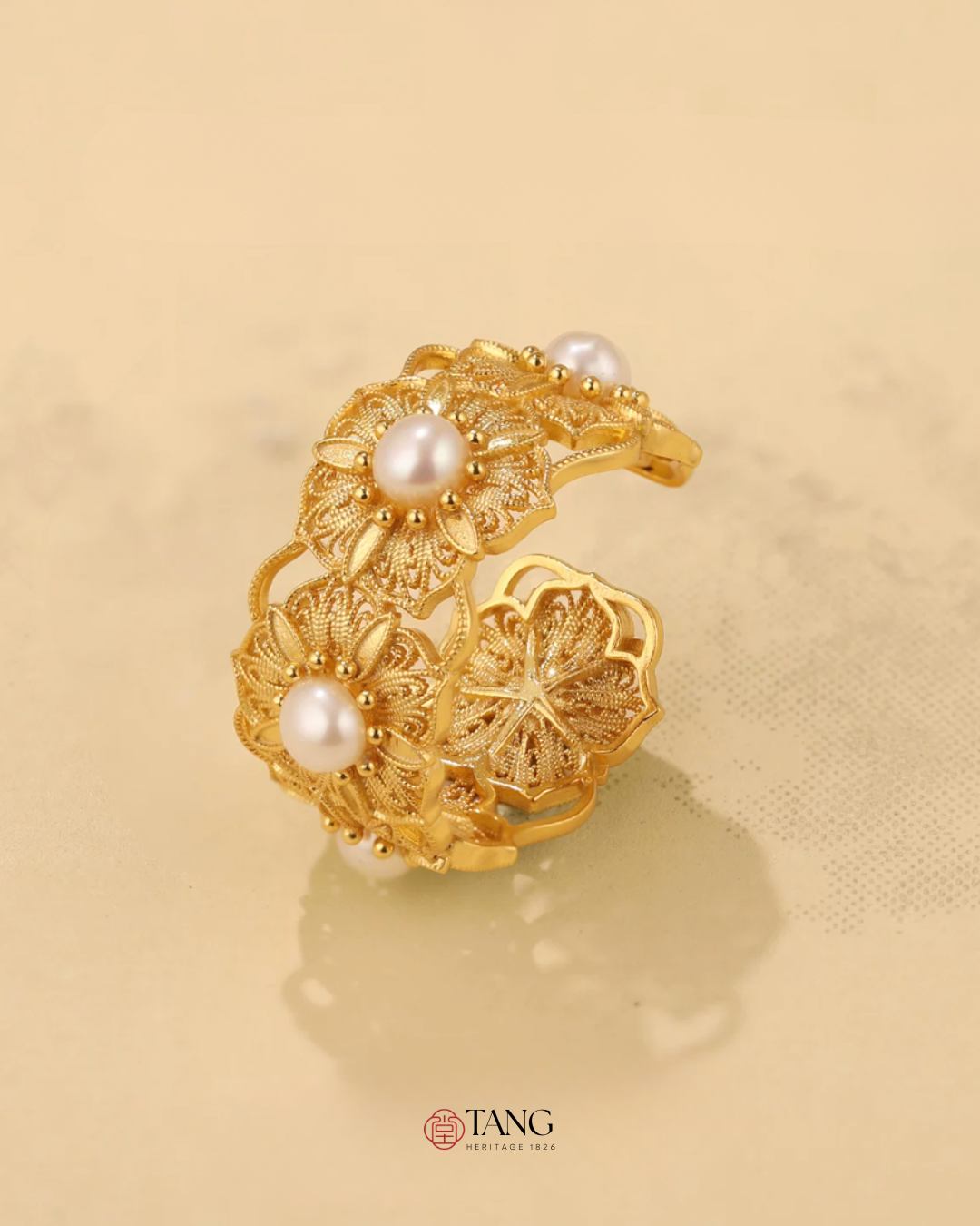 Gold Vermeil Blooming Stamen Ring