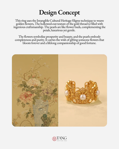 Gold Vermeil Blooming Stamen Ring