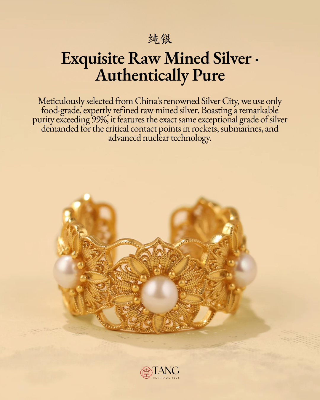 Gold Vermeil Blooming Stamen Ring