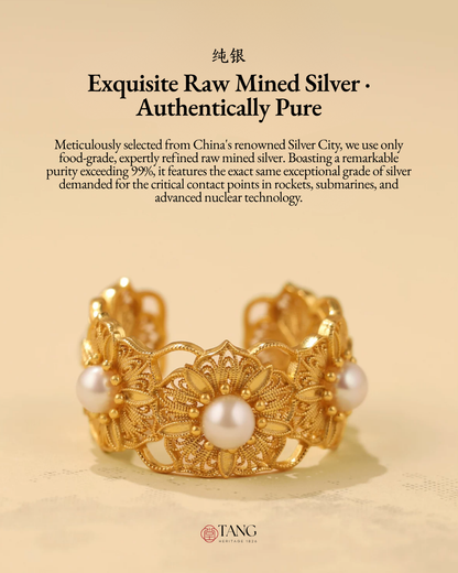 Gold Vermeil Blooming Stamen Ring