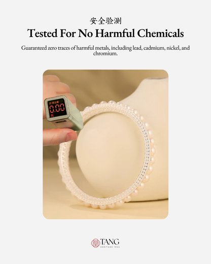 Gold Vermeil Empress Pearl Bangle