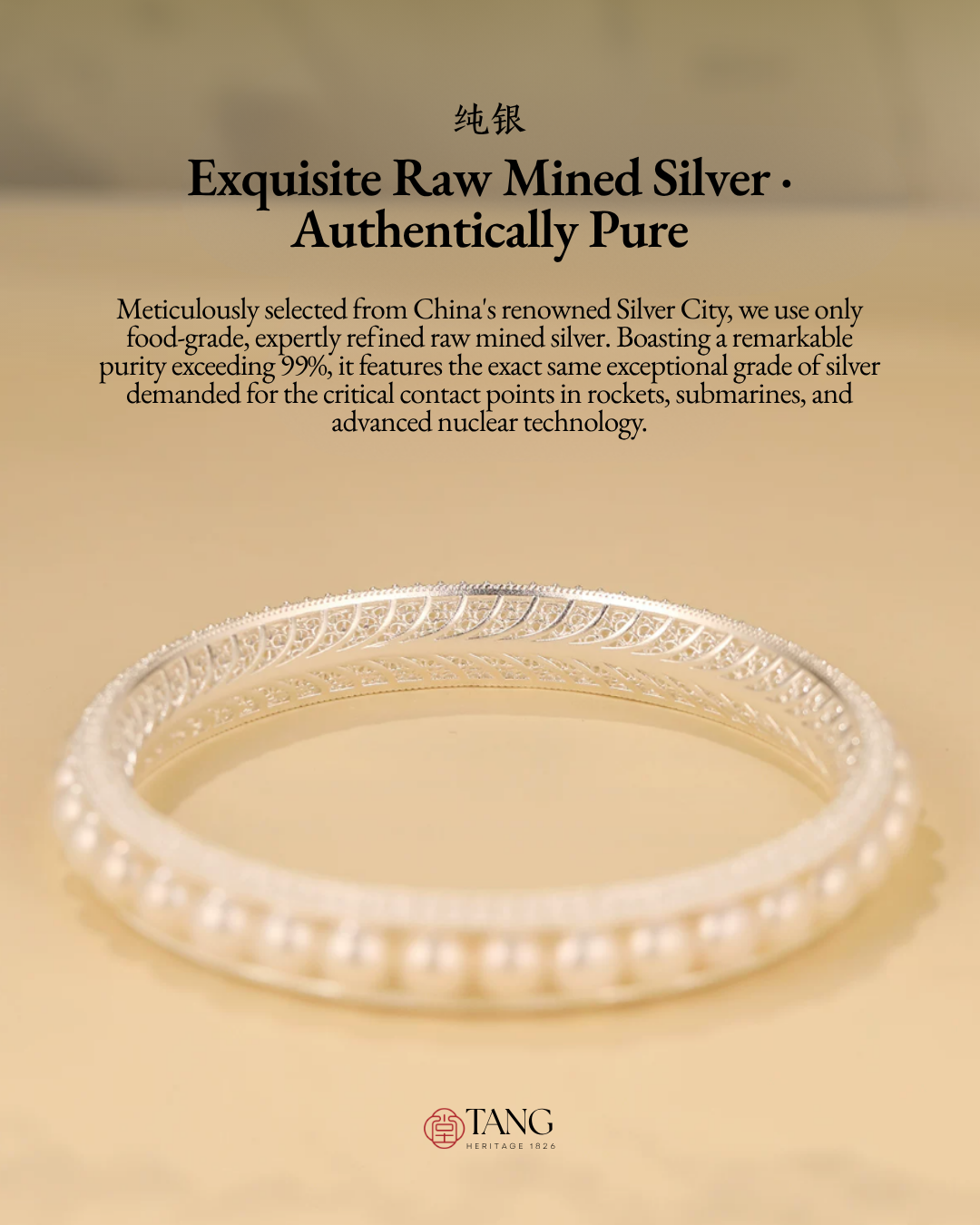 Gold Vermeil Empress Pearl Bangle