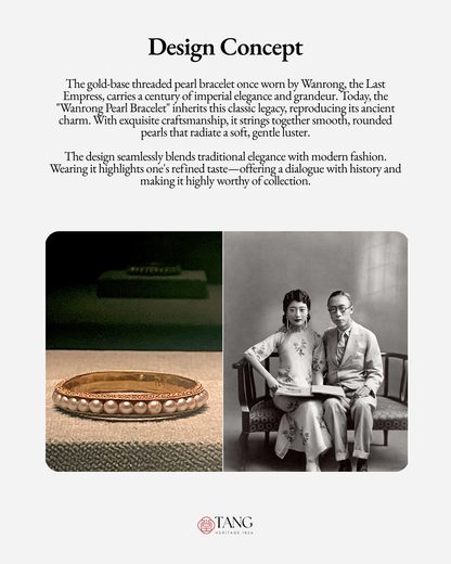 Gold Vermeil Empress Pearl Bangle