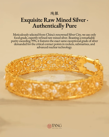 Gold Vermeil Fortune Phoenix Bangle