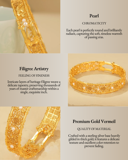 Gold Vermeil Fortune Phoenix Bangle
