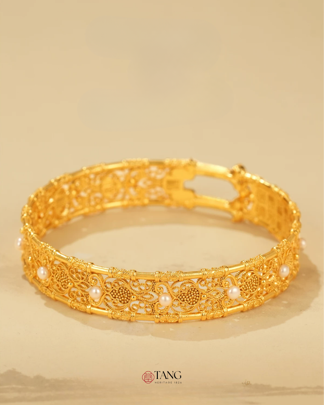 Gold Vermeil Fortune Phoenix Bangle