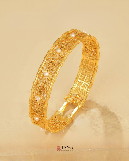 Gold Vermeil Fortune Phoenix Bangle