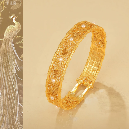 Gold Vermeil Fortune Phoenix Bangle