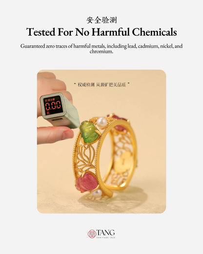 Gold Vermeil Gourd Pearl Ring