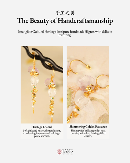 Gold Vermeil Lily of the Valley Bell Drop Earrings