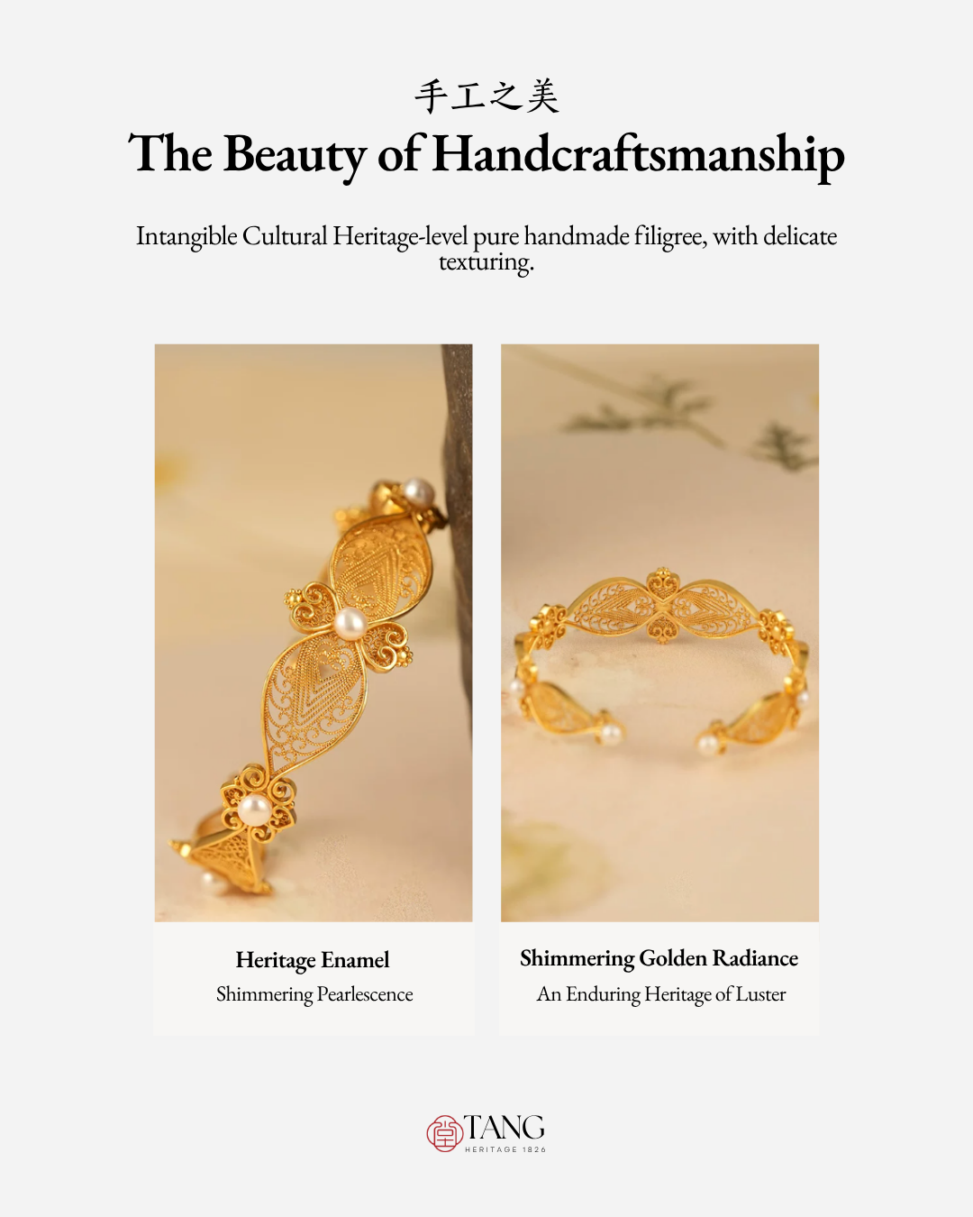 Gold Vermeil Pearl Whispers Cuff